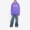Caps Destroyed Kapüşonlu Sweatshirt “Mor” 659403TKVB63078
