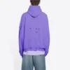 Caps Destroyed Kapüşonlu Sweatshirt “Mor” 659403TKVB63078
