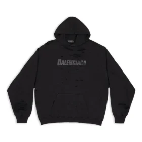 Caps Destroyed Kapüşonlu Sweatshirt “Siyah” 659403TKVB61781 Caps Destroyed Kapüşonlu Sweatshirt “Siyah” 659403TKVB61781