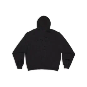 Caps Destroyed Kapüşonlu Sweatshirt “Siyah” 659403TKVB61781 Caps Destroyed Kapüşonlu Sweatshirt “Siyah” 659403TKVB61781