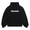 Caps Destroyed Kapüşonlu Sweatshirt “Siyah Beyaz” 659403TKVB61093