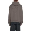 Caps Destroyed Kapüşonlu Sweatshirt “Tan” 659403TKVB67185