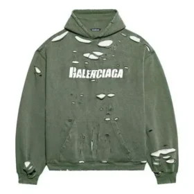 Caps Destroyed Kapüşonlu Sweatshirt “Yeşil” 659403TKVB63011 Caps Destroyed Kapüşonlu Sweatshirt “Yeşil” 659403TKVB63011
