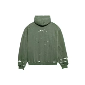 Caps Destroyed Kapüşonlu Sweatshirt “Yeşil” 659403TKVB63011 Caps Destroyed Kapüşonlu Sweatshirt “Yeşil” 659403TKVB63011