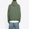 Caps Destroyed Kapüşonlu Sweatshirt “Yeşil” 659403TKVB63011