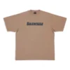 Caps Tişört Boxy Fit “Tan” 651795TNVL17761