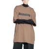 Caps Tişört Boxy Fit “Tan” 651795TNVL17761