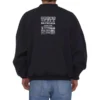 Care Label Bisiklet Yaka Sweatshirt “Siyah” 724511TNVL61070