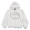Champs-elysees Tam Fermuarlı Kapüşonlu Sweatshirt Normal Kesim “Beyaz” 803264TRVM99016