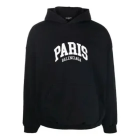 Cities Paris Kapüşonlu Gömlek Geniş Kesim “Siyah Beyaz” 674986TLVL81070