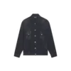 Cities Paris Oversized Denim Ceket “Yıkanmış Siyah Beyaz” 690198TBP479034