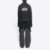 Cities Paris Oversized Denim Ceket “Yıkanmış Siyah Beyaz” 690198TBP479034