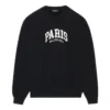 City Paris Bisiklet Yaka Sweatshirt “Siyah Beyaz” 676629TLVL81070