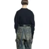 City Paris Bisiklet Yaka Sweatshirt “Siyah Beyaz” 676629TLVL81070