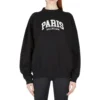 City Paris Bisiklet Yaka Sweatshirt “Siyah Beyaz” 676629TLVL81070
