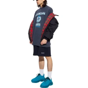 College Crest Oversized Tişört “Lacivert” 694576TMV954140