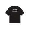 Crew Baskılı Bol Kesim Kısa Kollu Siyah 620941TIV741070