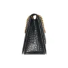 Crush Crocodile Orta Boy Zincirli Çanta “Siyah” 716393210IX1000