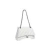 Crush Orta Boy Zincirli Çanta Kapitone “Optic White” 716393210J09001