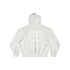 Crypto Kapüşonlu Sweatshirt Orta Kesim “Off White” 742603TOVU7