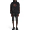 Crypto Kapüşonlu Sweatshirt Orta Kesim “Siyah Soluk” 742603TOVN71055