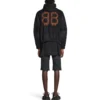 Crypto Kapüşonlu Sweatshirt Orta Kesim “Siyah Soluk” 742603TOVN71055