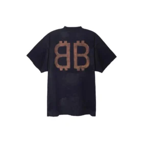 Crypto Oversized Tişört “Black Faded” 739028TOVN81055