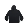 Dış Düğmeli Fermuarlı Kapüşonlu Kapüşonlu Sweatshirt, Dar Kesim “Siyah Soluk” 744454TOVF51055