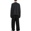 Delikli Yuvarlak Sweatshirt Oversized “Black Faded” 762718TPVD91055