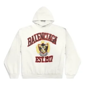 DIY College Kapüşonlu Sweatshirt “Beyaz” 744463TOVK29012