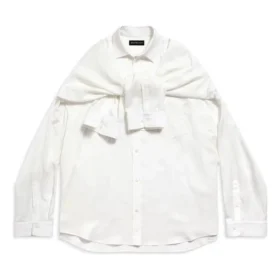 Düğümlü Kollu Oversized Gömlek “White” 768553TPO359000