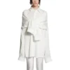 Düğümlü Kollu Oversized Gömlek “White” 768553TPO359000