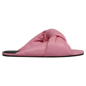 Drapeli Deri Terlik “Pembe” 636576WA2M05048