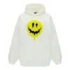 Drip Peace Kapüşonlu Sweatshirt Geniş Kesim “Beyaz” 651799TKVA2863932