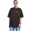 El Çizimi Balenciaga Tişört Geniş Kesim “Siyah” 641675TOVO51070