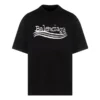 El Çizimi Balenciaga Tişört “Siyah” 641675TNVE71197