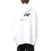 El Çizimi BB Icon Kapüşonlu Sweatshirt Geniş Kesim “Beyaz” 620973TNVQ19040