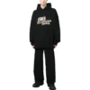 El Çizimi BB Icon Kapüşonlu Sweatshirt Geniş Kesim “Siyah” 620973TNVQ11059