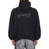 El Çizimi Political Campaign Kapüşonlu Sweatshirt “Siyah” 739024TNVE91197