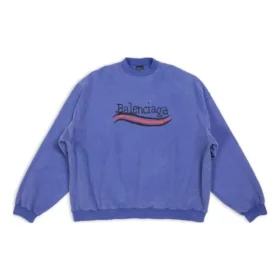 El Çizimi Political Campaign Oversized Sweatshirt “Blue” 720428TNVE84119