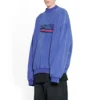 El Çizimi Political Campaign Oversized Sweatshirt “Blue” 720428TNVE84119