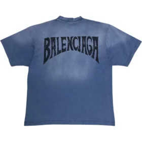 El Çizimi Tişört “Mavi” 764235TPVU42671