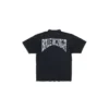 El Çizimi Tişört Orta Kesim “Black Faded” 764235TPVU41569