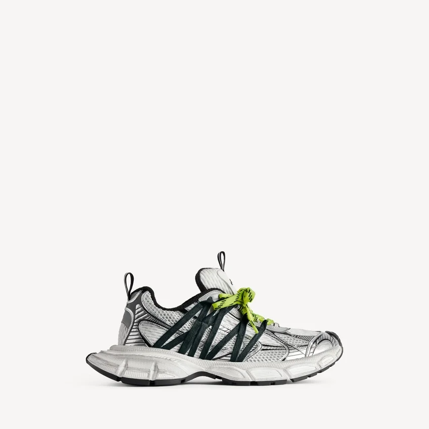 Erkek 3XL Interlace sneaker, gri/neon sarı Erkek 3XL Interlace sneaker, gri/neon sarı