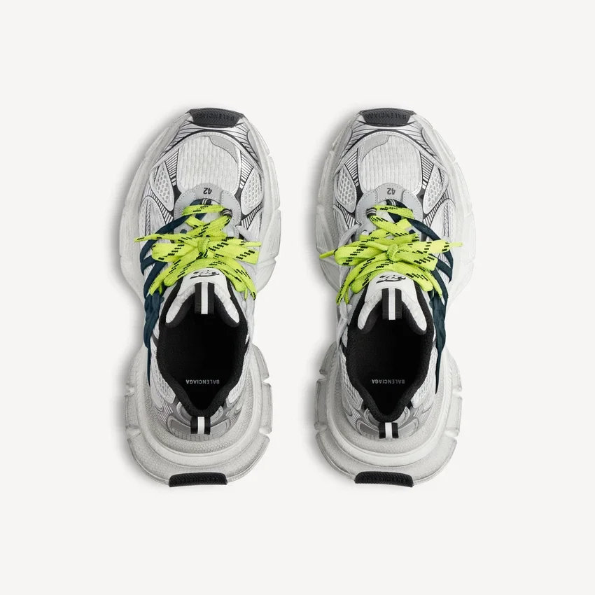Erkek 3XL Interlace sneaker, gri/neon sarı Erkek 3XL Interlace sneaker, gri/neon sarı
