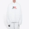 Erkek Balenciaga Alfabe Baskılı Bol Kesim Beyaz 620973TIVD49000