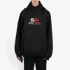 Erkek Balenciaga Alfabe Baskılı Bol Kesim Klasik Siyah 620973TIVD41000