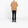 Erkek Balenciaga Alfabe Baskılı Kısa Kollu Krem Sarı 594579TGV609605