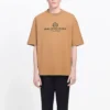 Erkek Balenciaga Alfabe Baskılı Kısa Kollu Krem Sarı 594579TGV609605