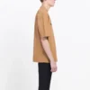 Erkek Balenciaga Alfabe Baskılı Kısa Kollu Krem Sarı 594579TGV609605
